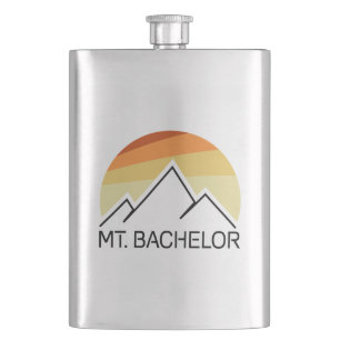 Mt. Bachelor Oregon Retro Hip Flask