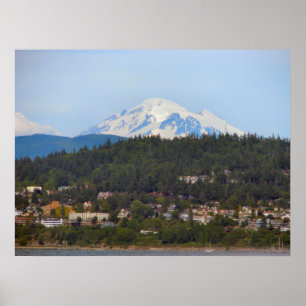 Mt Baker From The Bay Poster