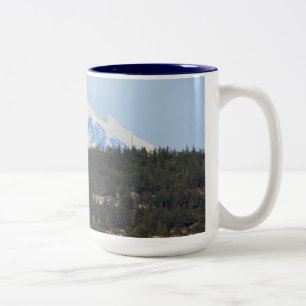 Mt Baker From The Bay Two-Tone Coffee Mug