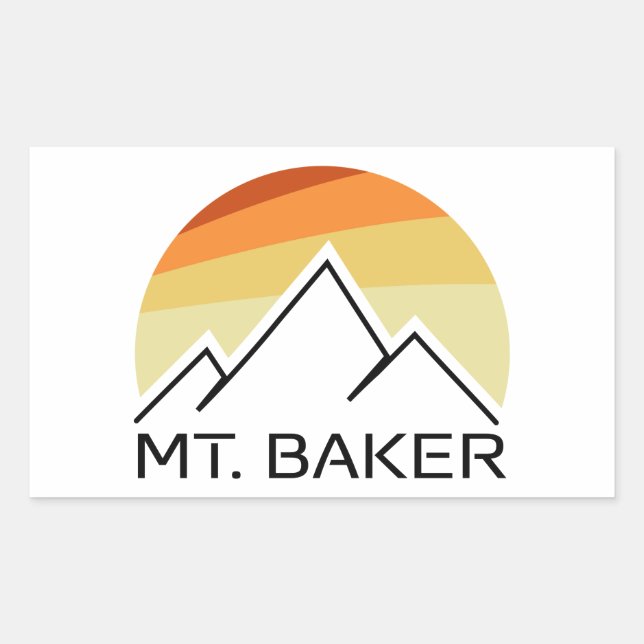 Mt. Baker Retro Sticker (Front)