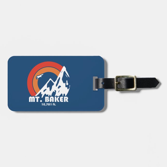 Mt. Baker Sun Eagle Luggage Tag (Front Horizontal)