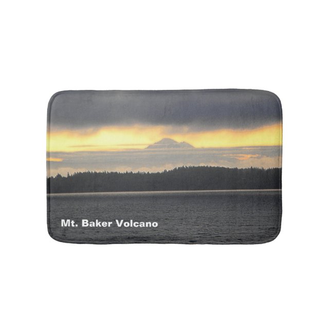Mt. Baker Volcano Bath Mat (Front)