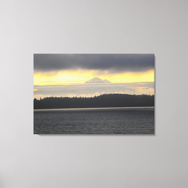 Mt. Baker Volcano Canvas Print (Front)