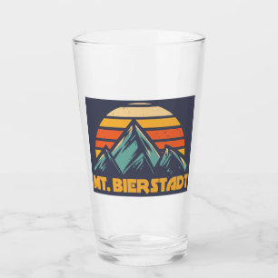 Mt. Bierstadt Colorado Retro Turquoise Glass