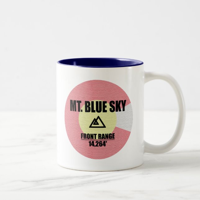 Mt. Blue Sky Colorado Two-Tone Coffee Mug (Right)