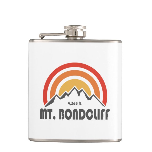 Mt. Bondcliff New Hampshire Hip Flask (Front)