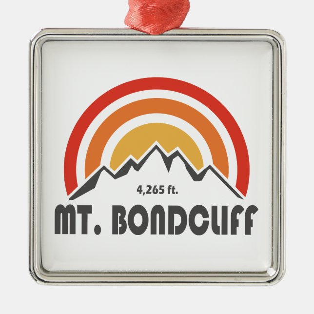 Mt. Bondcliff New Hampshire Metal Ornament (Front)