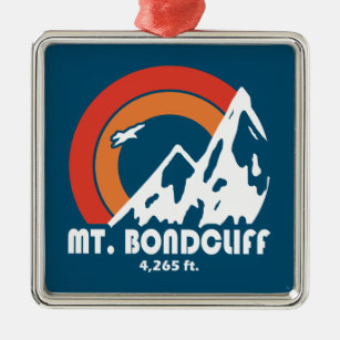 Mt. Bondcliff New Hampshire Sun Eagle Metal Ornament