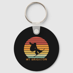 Mt Brighton Michigan Snowboarding Snowboarder Keychain