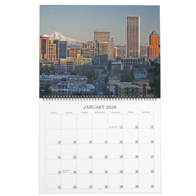 Mt. Calendrier de capot (Jan 2026)
