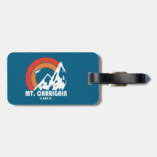 Mt. Carrigain New Hampshire Sun Eagle Luggage Tag (Back Horizontal)