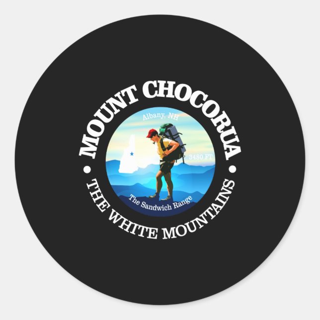 Mt Chocorua C _1  Classic Round Sticker (Front)