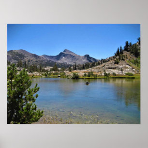 Mt. Dana from Shell Lake, Tioga Pass, CA Poster