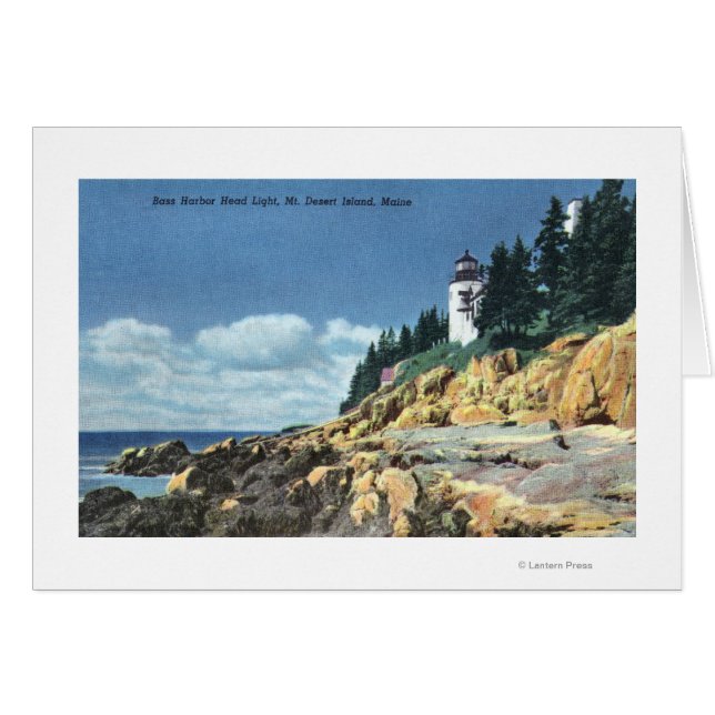 Mt. Desert Island, phare de Bass Harbour Head (Devant horizontal)