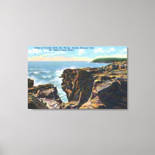 Mt. Desert Island View of Thunder Hole Canvas Print