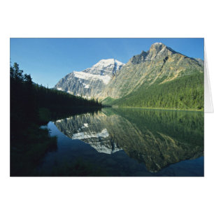 Mt Edith Cavell in Cavell Lake, Jasper National