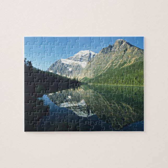 Mt Edith Cavell in Cavell Lake, Jasper National Jigsaw Puzzle (Horizontal)