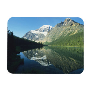 Mt Edith Cavell in Cavell Lake, Jasper National Magnet