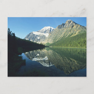 Mt Edith Cavell in Cavell Lake, Jasper National Postcard
