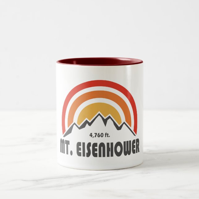 Mt. Eisenhower New Hampshire Two-Tone Coffee Mug (Center)