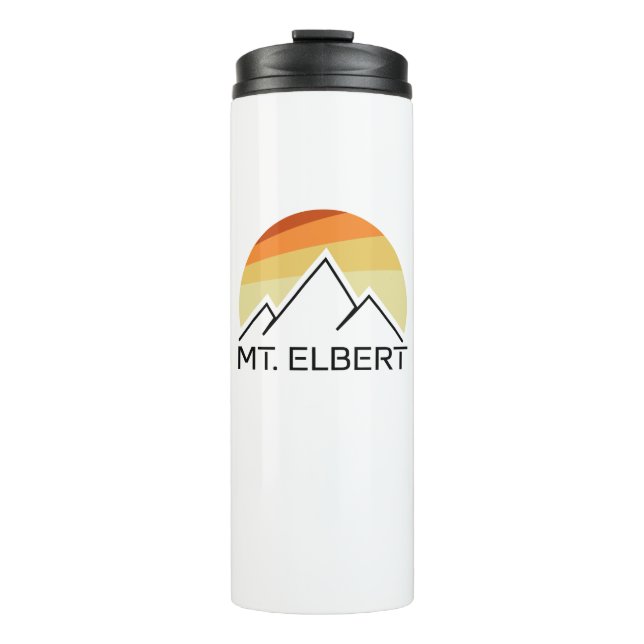 Mt. Elbert Colorado Retro Thermal Tumbler (Front)