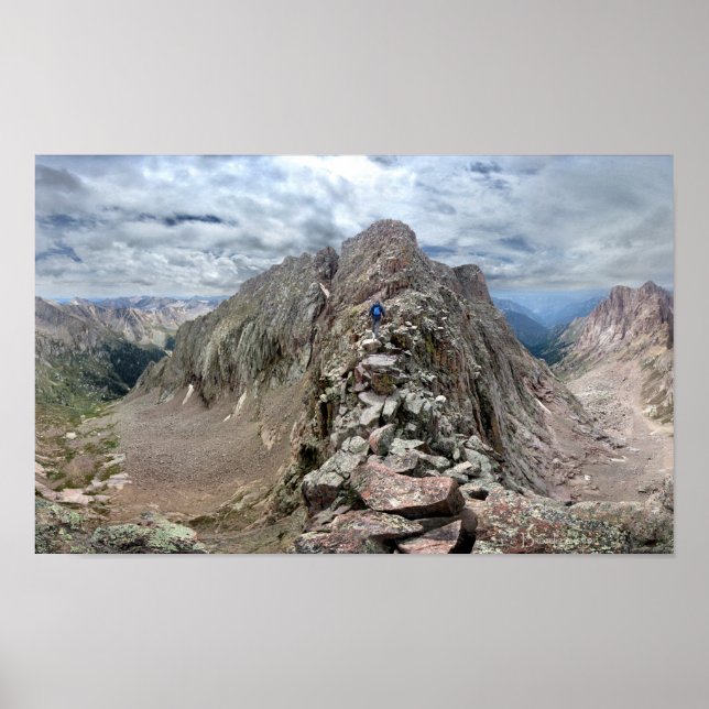 Mt Eolus Catwalk 2 - Chicago Basin - Colorado Poster (Front)