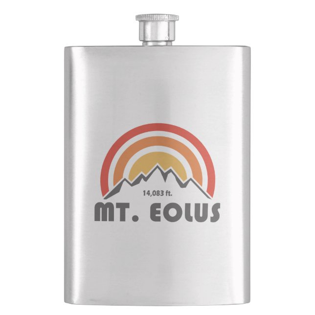 Mt. Eolus Hip Flask (Front)