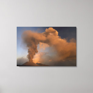 Mt. Etna summit vent, Sicily, Italy Canvas Print