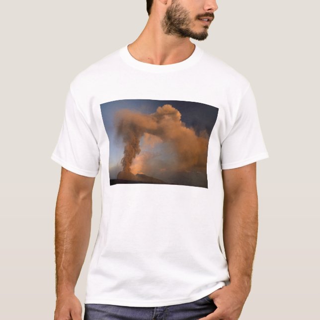 Mt. Etna summit vent, Sicily, Italy T-Shirt (Front)