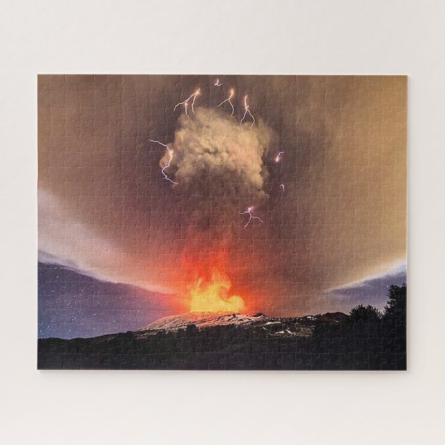 Mt. Etna volcano Jigsaw Puzzle (Horizontal)