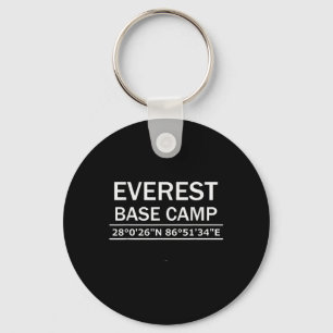 Mt Everest Base Camp Coordinates Keychain