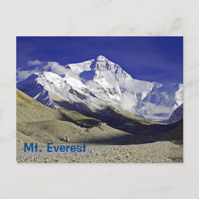 Mt. Everest Base Camp Tibetan side Postcard (Front)