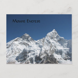 Mt Everest from Kala Patar Postcard