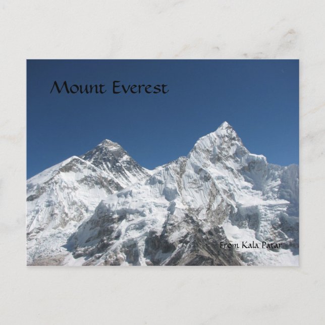 Mt Everest from Kala Patar Postcard (Front)