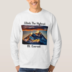 Mt. Everest Men's Custom T-Shirt