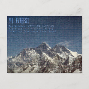 Mt Everest Postcard