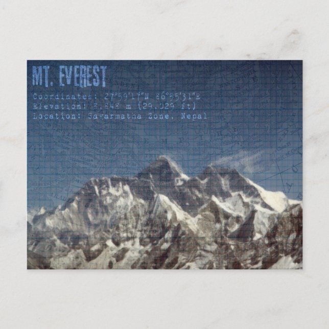 Mt Everest Postcard (Front)