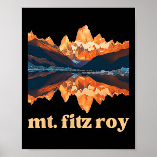 Mt. Fitz Roy Mountains And Laguna Capri  Poster
