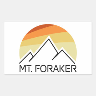 Mt. Foraker Alaska Retro Sticker