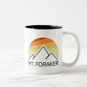 Mt. Foraker Alaska Retro Two-Tone Coffee Mug