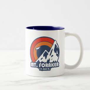 Mt. Foraker Alaska Sun Eagle Two-Tone Coffee Mug