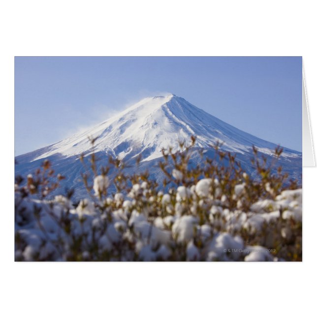 Mt. Fuji covered with snow (Front Horizontal)