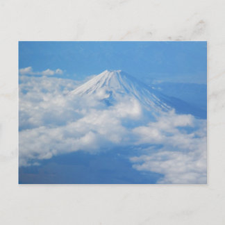 Mt. Fuji from Airplane, Photography Postcard