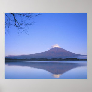Mt. Fuji from Motosu Lake, Yamanashi, Japan Poster