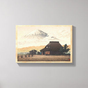 Mt. Fuji from Narusawa Hasui Kawase shin hanga art Canvas Print