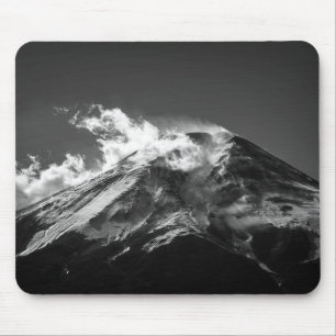 Mt. Fuji in Black and White Mouse Pad
