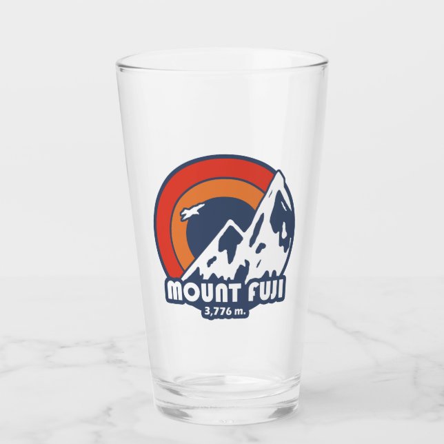 Mt. Fuji Japan Sun Eagle Glass (Front)