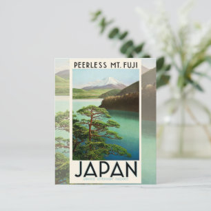 Mt Fuji Japan Travel Poster Vintage Art