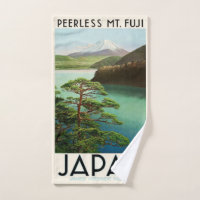 Mt Fuji Japan Travel Poster Vintage Art