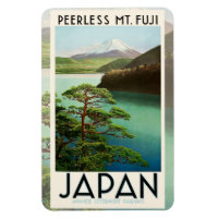 Mt Fuji Japan Travel Poster Vintage Art